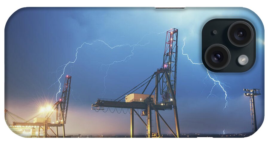 Thunderstorm iPhone Case featuring the photograph Lightning Strike by Shaunl