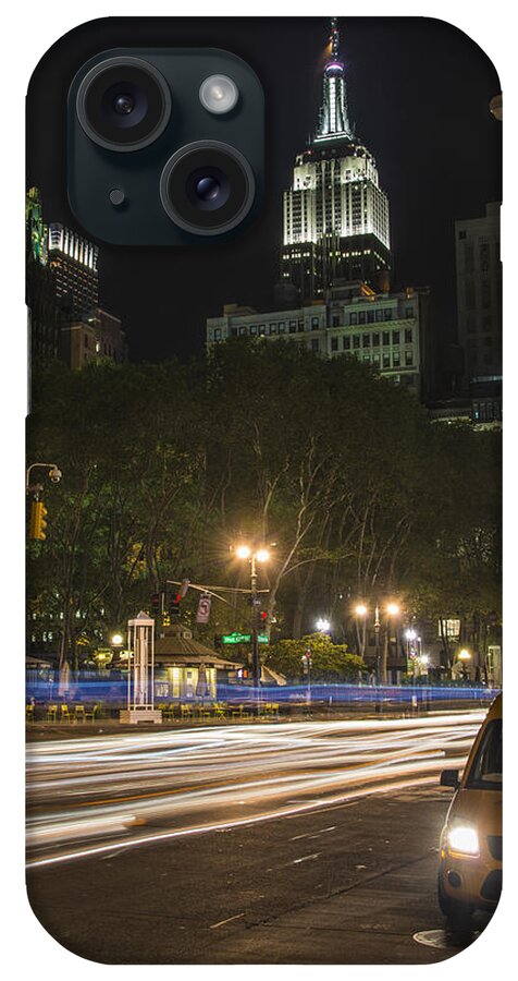 Empire State Building iPhone Case featuring the photograph Lights of the Night by Theodore Jones