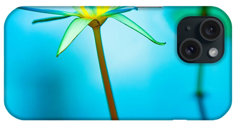 Blue Water Lily Flower iPhone Case featuring the photograph Lily in Blue by Bill Robinson