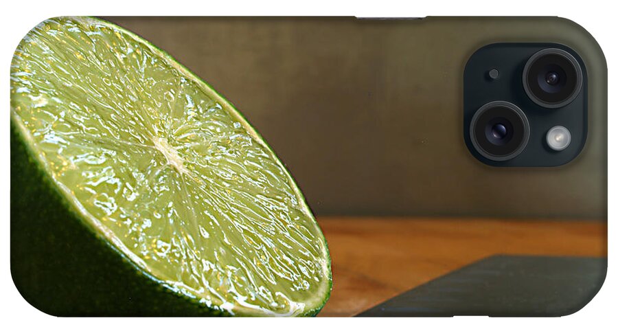 Fruits iPhone Case featuring the photograph Lime Blade by Joe Schofield