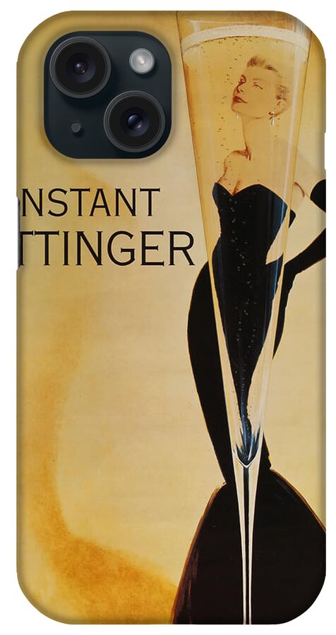 L'instant Taittanger iPhone Case featuring the digital art L'Instant Taittinger by Georgia Fowler