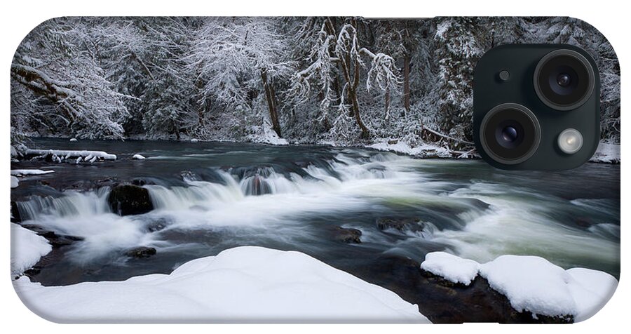 Little Fall Creek iPhone Case featuring the photograph Little Fall Creek Winter by Andrew Kumler