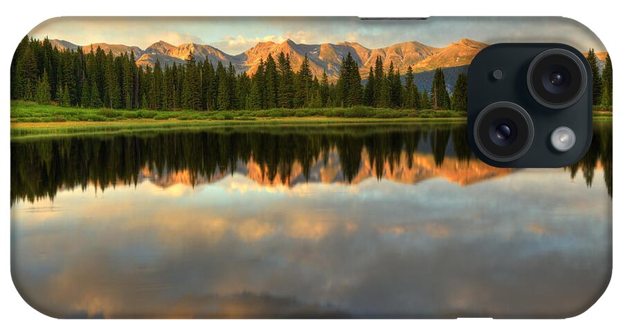 Little Molas Lake iPhone Case featuring the photograph Little Molas Lake at Sunset by Alan Vance Ley