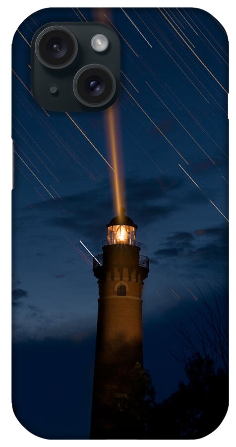 Blue iPhone Case featuring the photograph Little Sable Lighthouse by Steve Gadomski