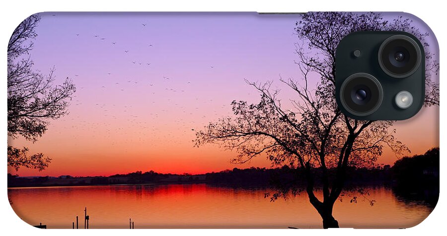 Little Waverly Lake iPhone Case featuring the photograph Little Waverly Lake at Sunset by Robert Meyers-Lussier