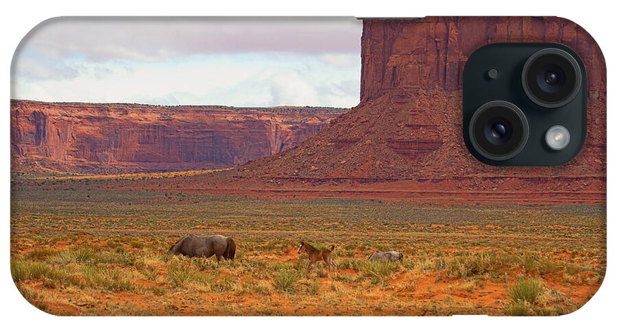 Red Soil iPhone 15 Case featuring the photograph Living Beneath the Butte by Jim Garrison