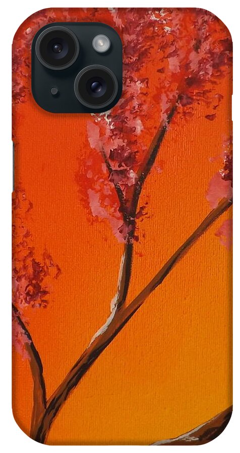 Living Loving Tree iPhone Case featuring the painting Living Loving Tree top left by Darren Robinson