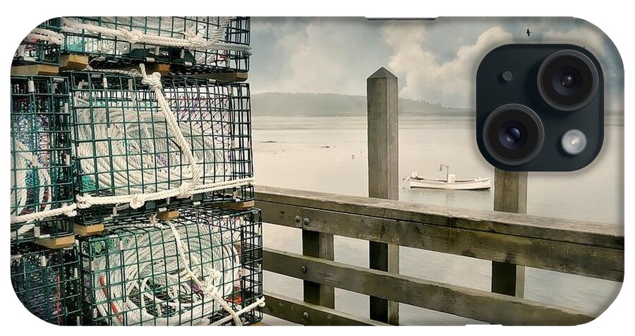 Cape Porpoise Maine iPhone Case featuring the photograph Lobster Nets by Diana Angstadt