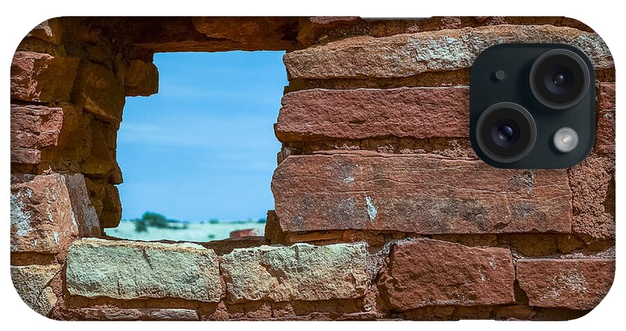Flagstaff iPhone Case featuring the photograph Lomaki Pueblo window by Chris Bordeleau
