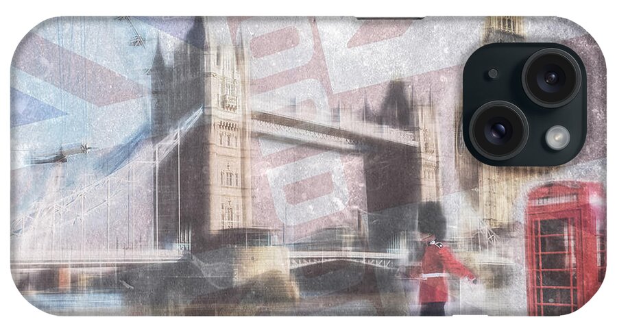 Great Britain iPhone Case featuring the photograph London blue by Hannes Cmarits