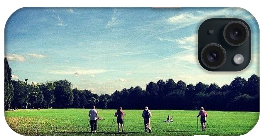 Summer iPhone Case featuring the photograph #london #park #people #summer by Andrea Drudikova