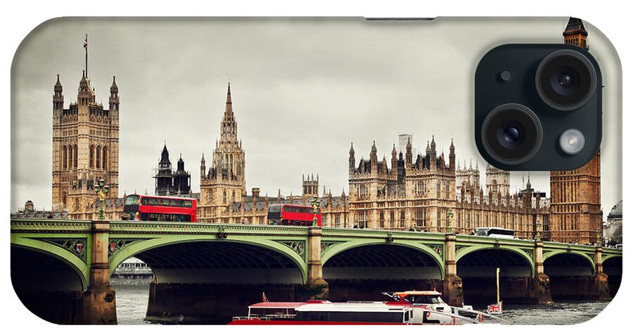 London iPhone Case featuring the photograph London the UK Big Ben by Michal Bednarek