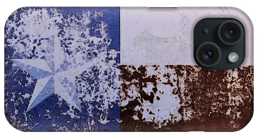 Texas iPhone Case featuring the photograph Lone Star Flag Mural by Nadalyn Larsen