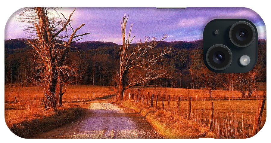 Fine Art iPhone Case featuring the photograph Lonely Road by Rodney Lee Williams