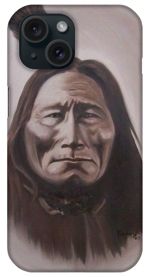 Michael iPhone Case featuring the painting Long Bear by Michael TMAD Finney