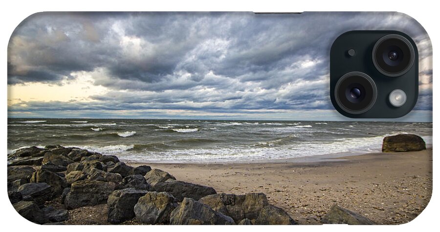 Whitecaps iPhone Case featuring the photograph Long Island Sound Whitecaps by Robert Seifert