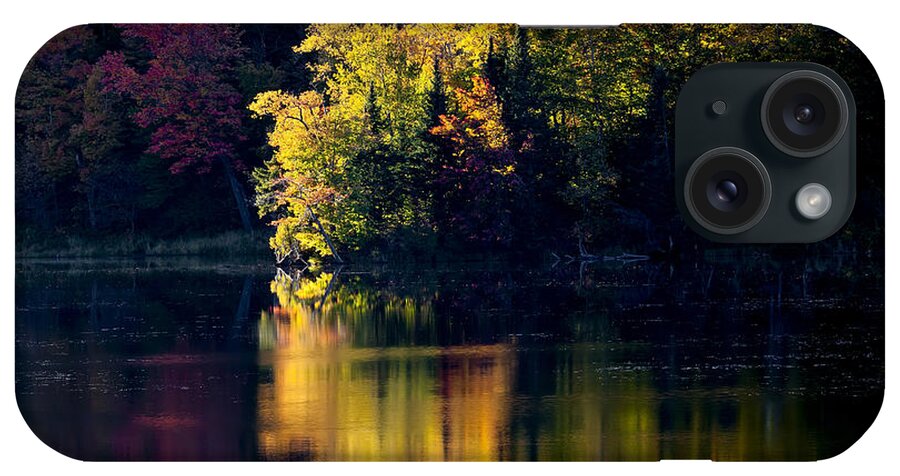 Fall iPhone Case featuring the photograph Long Pond Autumn Reflections by Alan L Graham