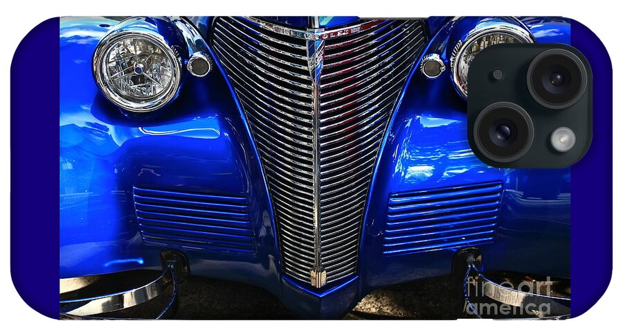 Chrome iPhone Case featuring the photograph 1930's Chevy Custom by Linda Bianic