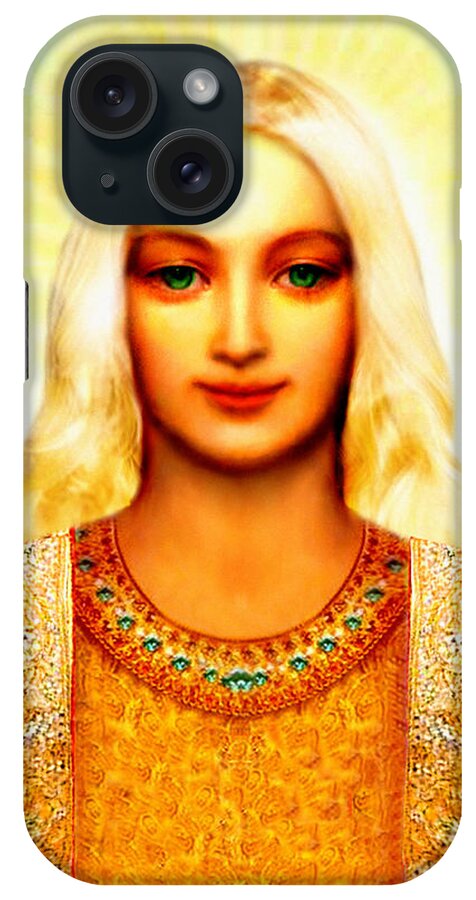 Master iPhone Case featuring the mixed media Lord Sananda by Ananda Vdovic