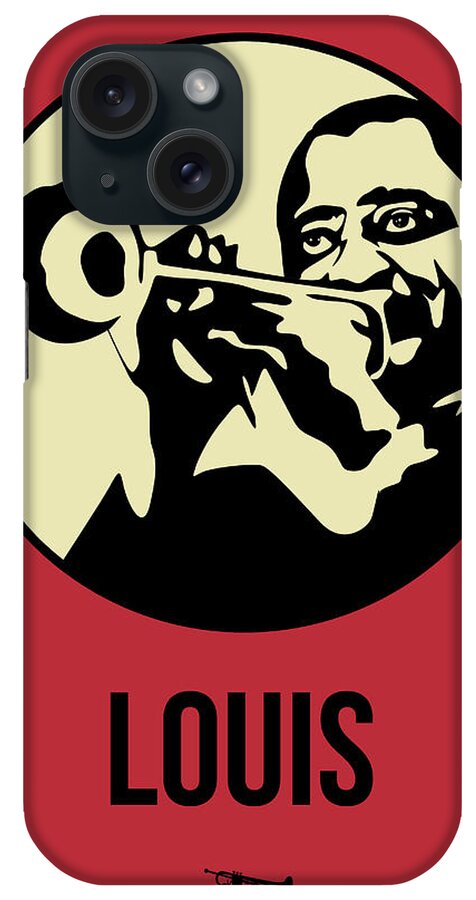 Music iPhone Case featuring the digital art Louis Poster 2 by Naxart Studio