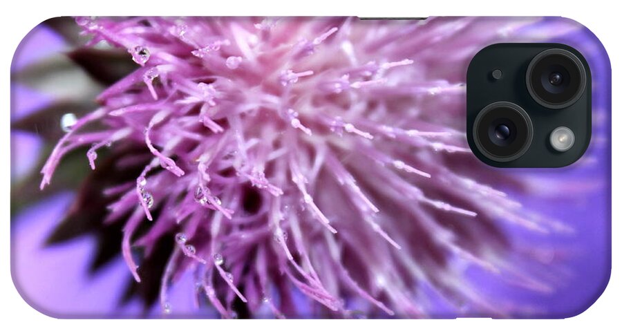 Thistle iPhone Case featuring the photograph Love Hope Faith by Krissy Katsimbras