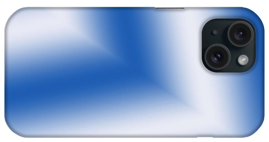 Abstracts iPhone Case featuring the digital art Lovely Blue and White Beams by Karen Nicholson