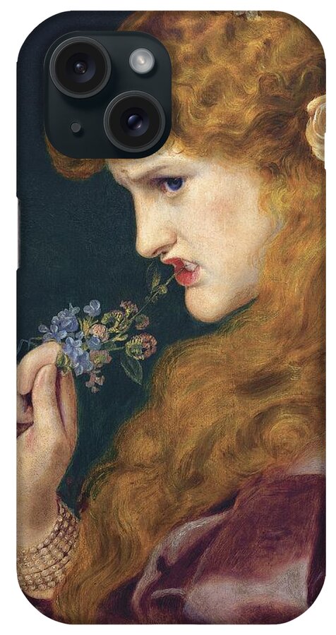 Frederick Sandys iPhone Case featuring the painting Loves Shadow by Frederick Sandys