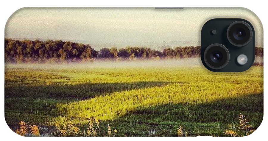 Fog iPhone Case featuring the photograph Low Layer Of Morning Fog by Aaron Kremer