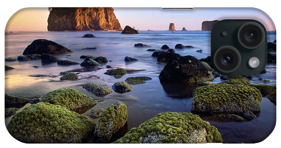 America iPhone Case featuring the photograph Low Tide at Second Beach by Inge Johnsson