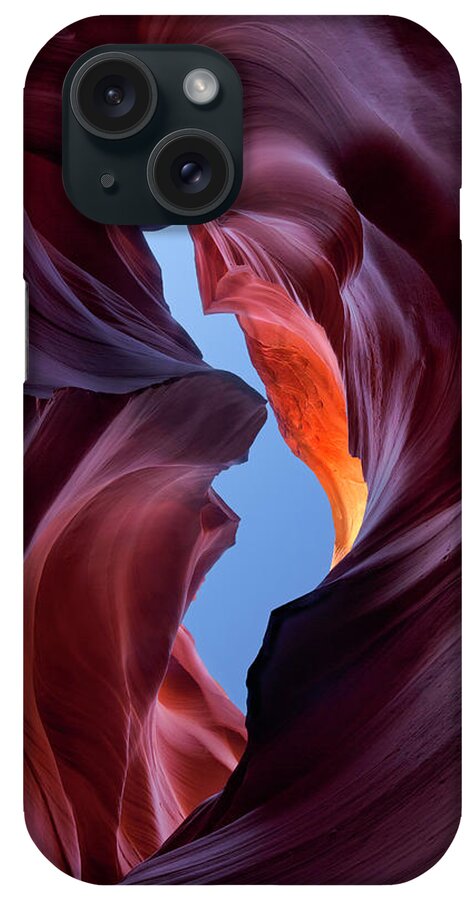 Antelope Canyon iPhone Case featuring the photograph Lower Antelope Canyon Glow by Justinreznick