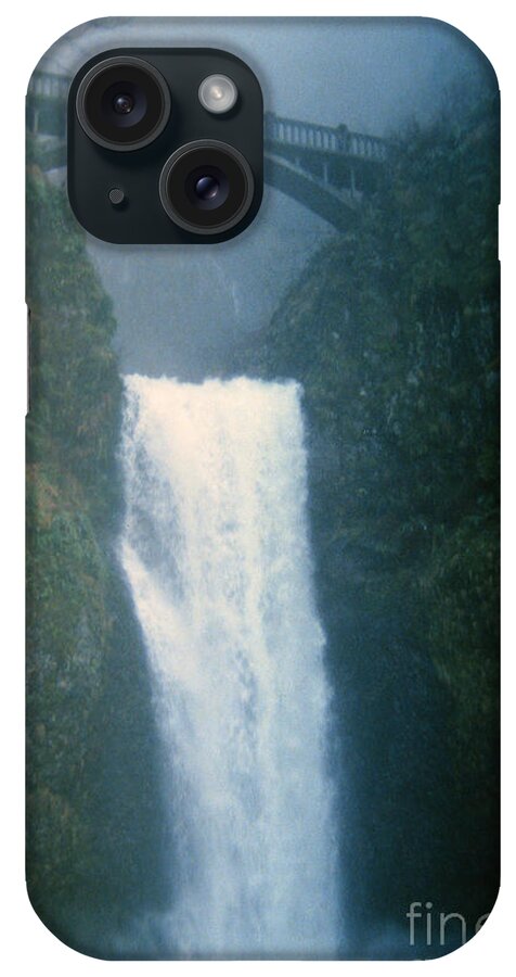 Bridge iPhone Case featuring the photograph Lower Multnomah Falls Through the Mist by Rick Bures