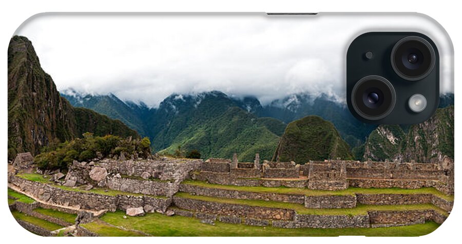 Aguas Calientes iPhone Case featuring the photograph Machu Picchu main square and the group of the three doorways by U Schade
