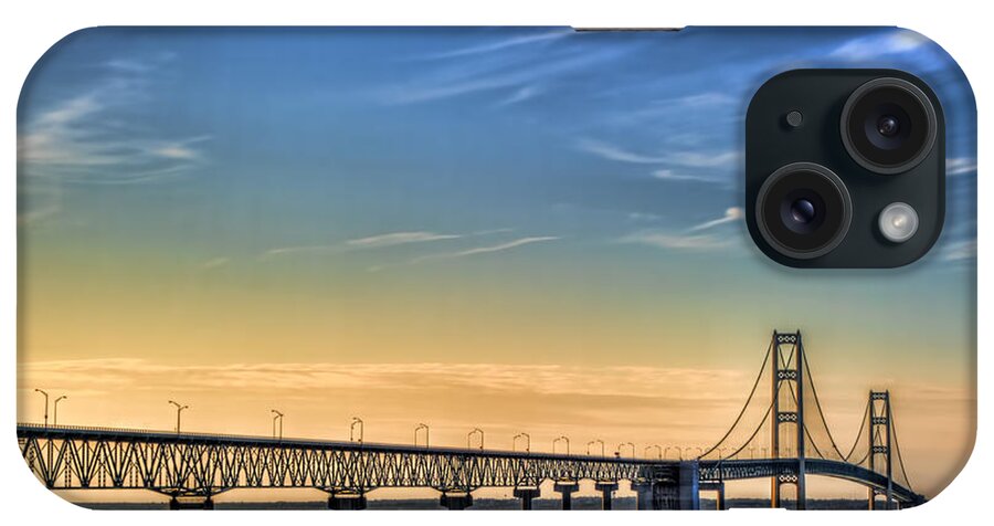 Mackinac iPhone Case featuring the photograph Mackinac Sunset by Scott Wood