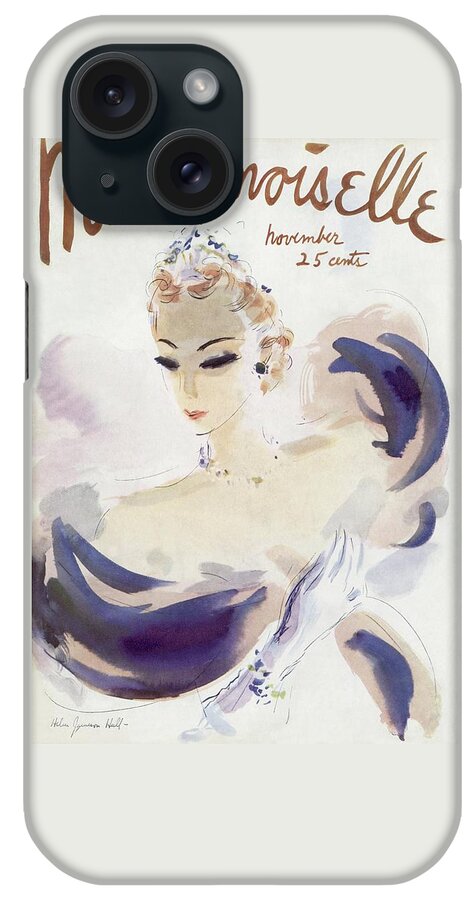 Mademoiselle Cover Featuring A Woman In A Gown iPhone Case
