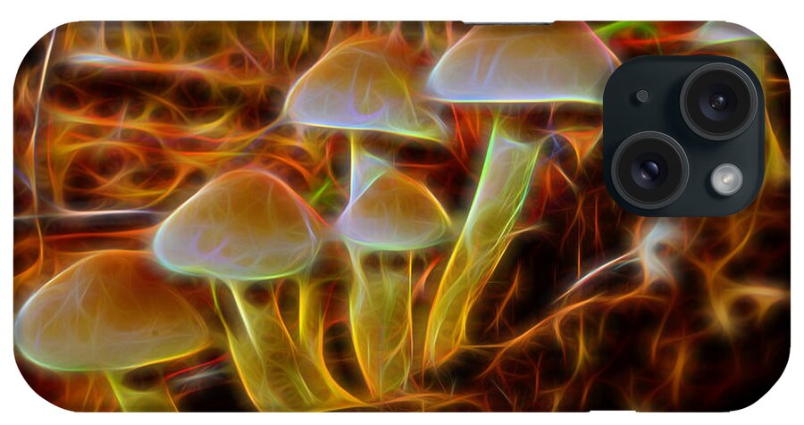 Autumn iPhone Case featuring the digital art Magic Mushroom-3 by Casper Cammeraat