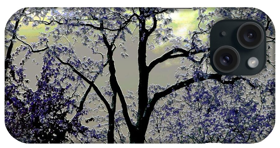  Trees iPhone Case featuring the digital art Magical Garden by Dale  Ford