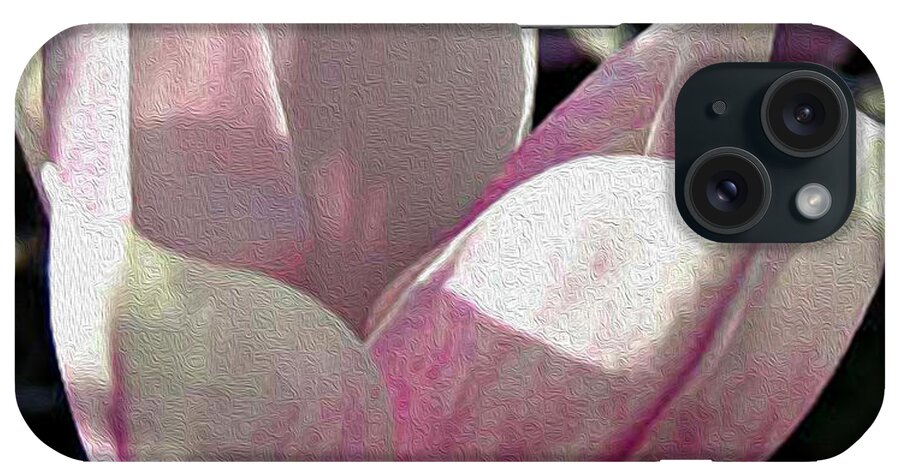 Floral iPhone Case featuring the photograph Magnolia Blossom at sundown by Nina Silver
