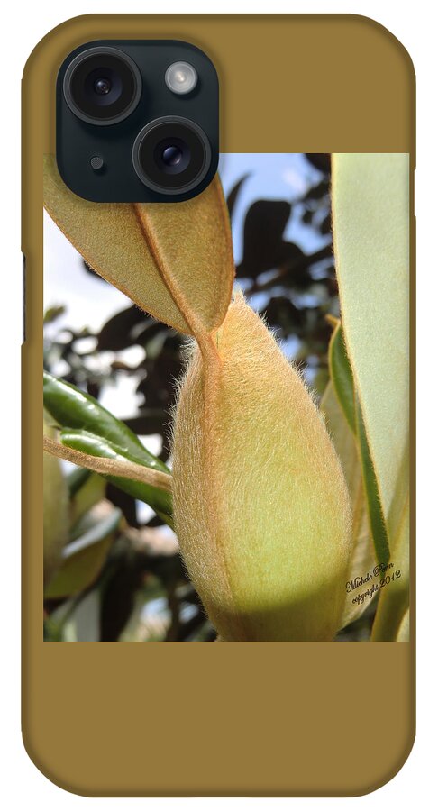 Flower Photograph iPhone Case featuring the photograph Magnolia Serenity - signed by Michele Penn