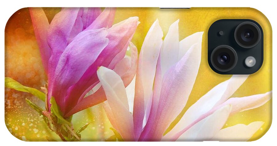 Flower iPhone Case featuring the photograph Magnolia Rain by Elaine Manley