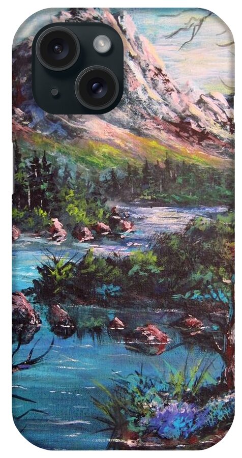 Landscapes iPhone Case featuring the painting Majestic by Megan Walsh