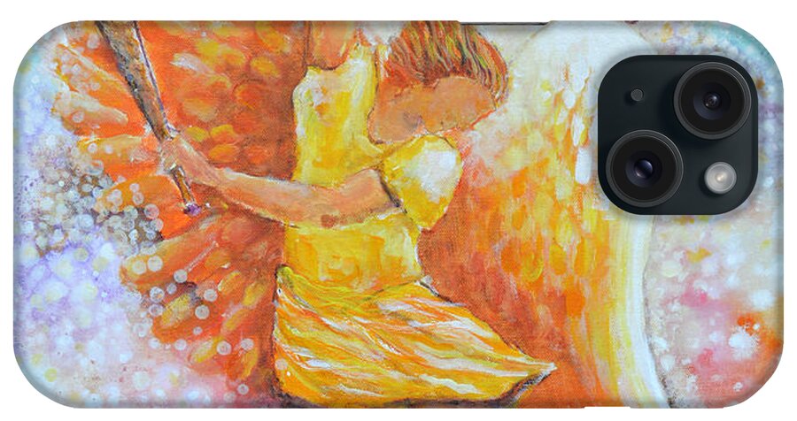 Angel iPhone Case featuring the painting Make Your Soul Shine by Ashleigh Dyan Bayer