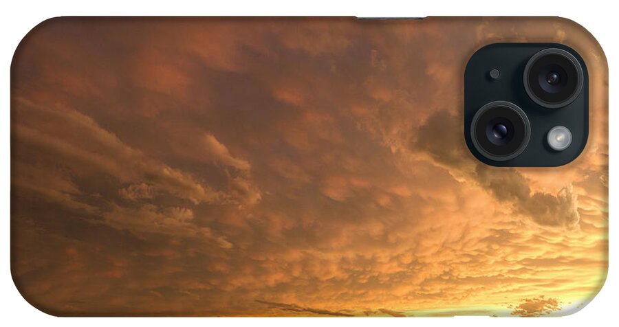 Kansas iPhone Case featuring the photograph Mammatus Clouds by Rob Graham