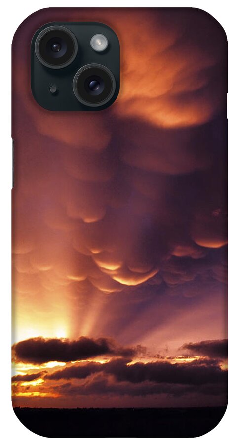Mammatus iPhone Case featuring the photograph Mammatus Sunset over Colorado by Jason Politte