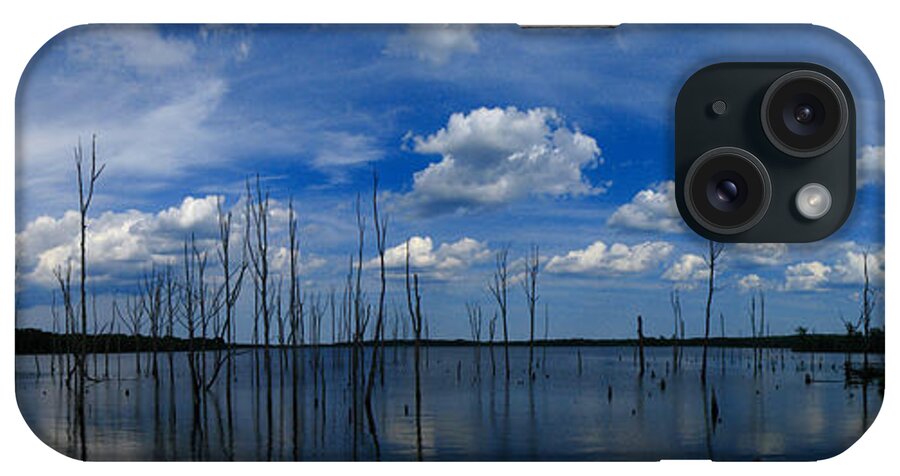 Manasquan Reservoir Panorama iPhone Case featuring the photograph Manasquan Reservoir Panorama by Raymond Salani III