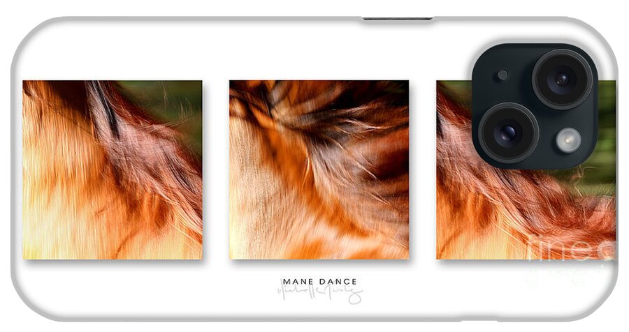 Nature iPhone Case featuring the photograph Mane Dance Triptych by Michelle Twohig