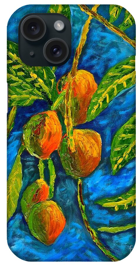 Mangoes iPhone Case featuring the painting Mangoes Delight by Laura Forde