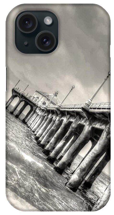 Manhattan iPhone Case featuring the photograph Manhattan Beach Pier - Mike Hope by Michael Hope
