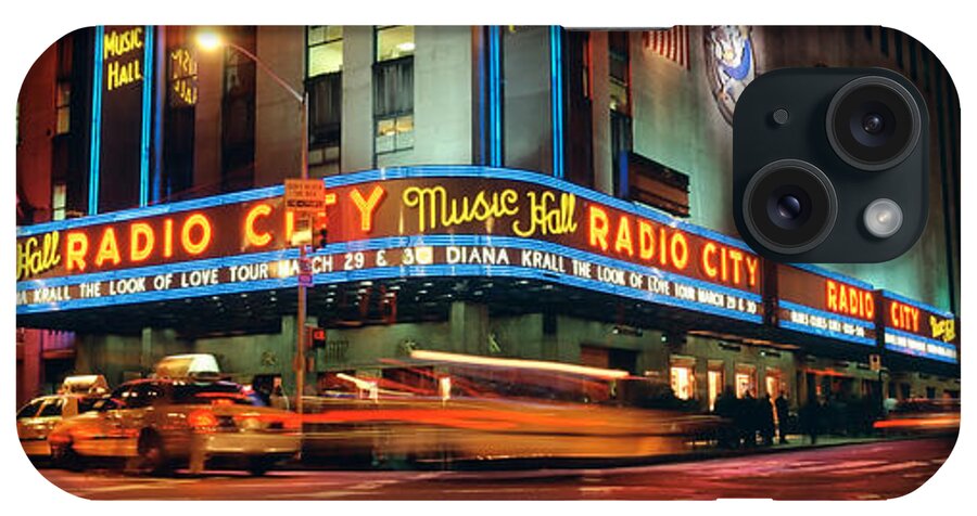 Photography iPhone Case featuring the photograph Manhattan, Radio City Music Hall, Nyc by Panoramic Images