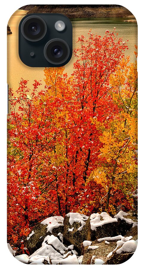 Palisades iPhone Case featuring the photograph Maples Along the Palisades by Greg Norrell