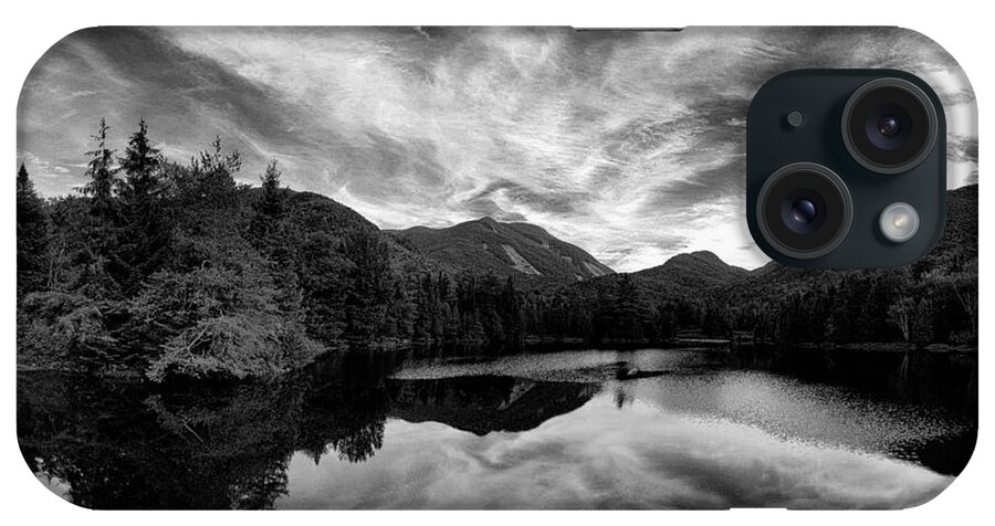 Mount Marcy iPhone Case featuring the photograph Marcy Dam Pond Black and White by Joshua House